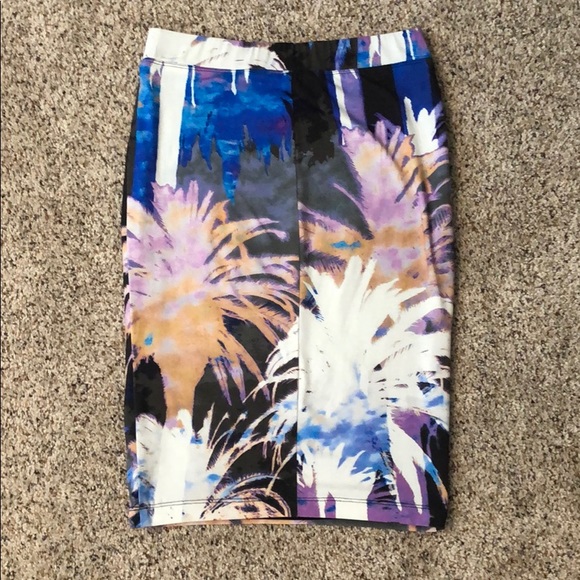 Trina Turk Palm Print Skirt - Picture 2 of 6